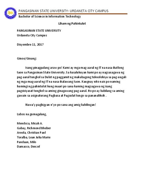 paano gumawa ng liham pahintulot|Halimbawa ng Liham ng Pahintulot.docx .